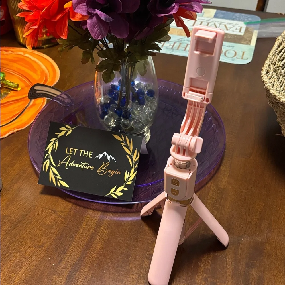 Pink Selfie Stick Tripod